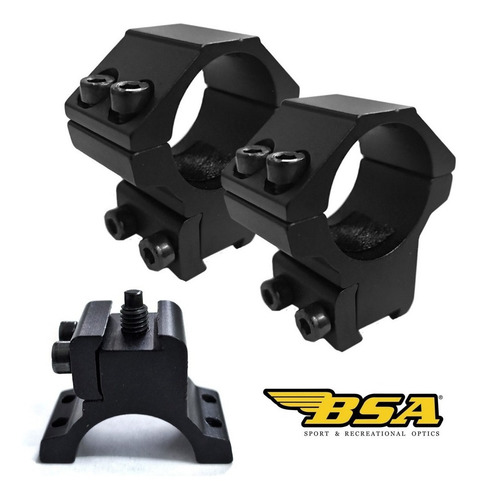 Imagen 3 de 10 de Mira Telescopica Bsa Essencial 4x32 Emd Mildot Anclaje 11 Mm