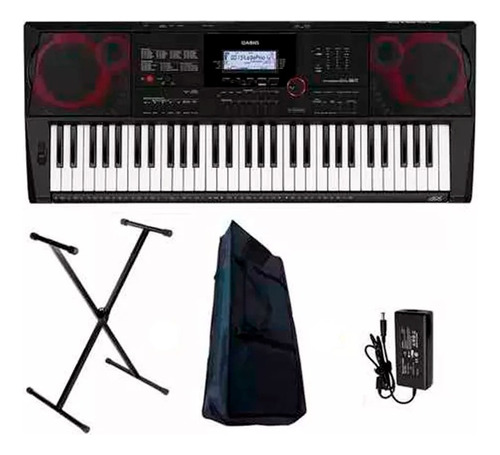 Teclado Sensitivo Casio Ctx800 5 Octavas + Soporte + Funda