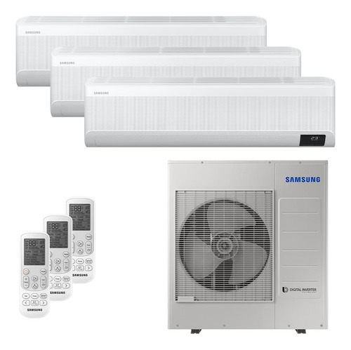 Ar Condicionado Multisplit Tri 54000 Btu(3x18000) Quente/frio - Inverter - Samsung - 220v - Aj050anapkh / Aj100axj5kh