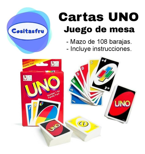 Juego Cartas Uno Tradicional