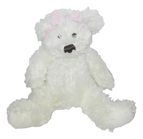 Peluche Oso Osa Vincha Rosa 27cm Paris Presents