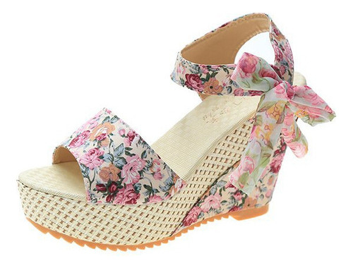 Sandalia Huarache Plataforma Retro Moda Moderna 2023