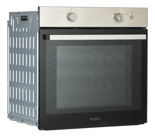 Imagen 3 de 7 de Horno empotrable a gas con grill eléctrico (Multigas) Whirlpool WOG60IX 75L inoxidable 220V-240V