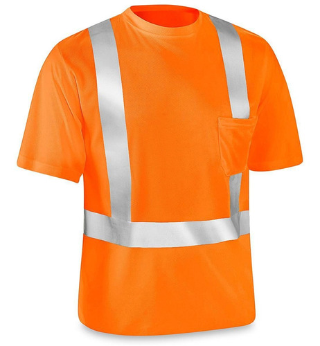 Playera Alta Visibilidad Transpirable Clase 2 - Naranja, Xl