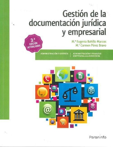 Libro Gestión De La Documentación Jurídica Y Empresarial De