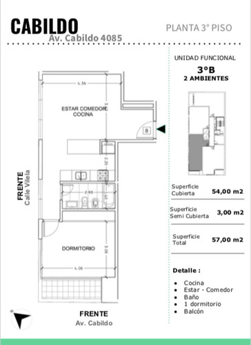 Imagen 4 de 5 de Departamento 2 Ambientes Venta A Estrenar A/p