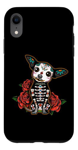 iPhone XR Calavera Chihuahua Playful Cute Dia De Los Muertos