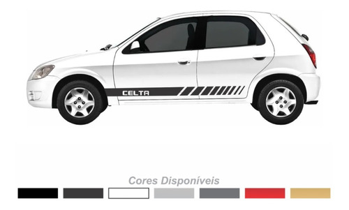 Imagem 1 de 2 de Adesivo Chevrolet Celta Faixa Lateral Personalizado Ctm103