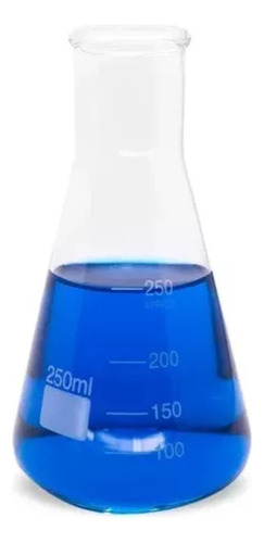 Erlenmeyer De Vidro Boca Estreita Graduado - 500ml