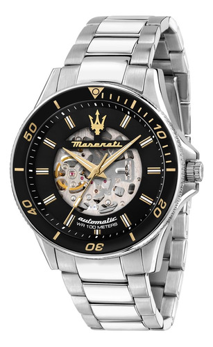Reloj Maserati Sfida Modelo: R8823140008 Color De La Correa Gris