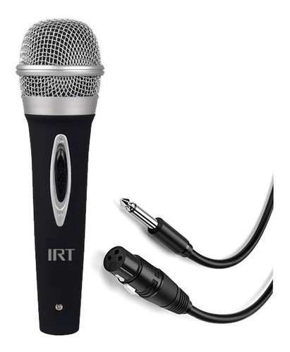 Microfono Alambrico Irt Unidireccional Karaoke 