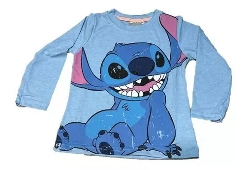 Remera Manga Larga Lilo & Stitch Niña Disney® Original