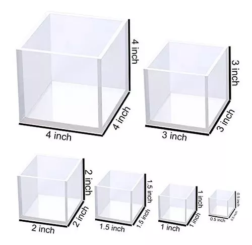 Juego de moldes de resina epoxi transparente, moldes de silicona