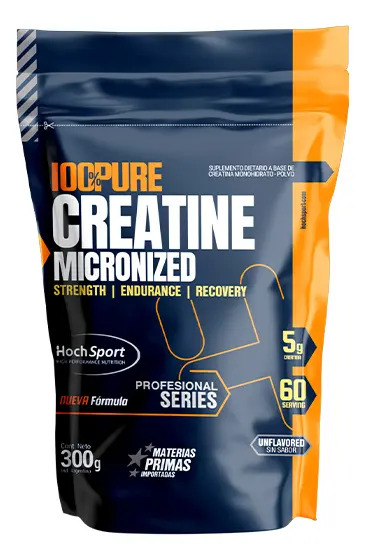 Creatina monohidrato HochSport Profesional Series en polvo Sin sabor x 300g
