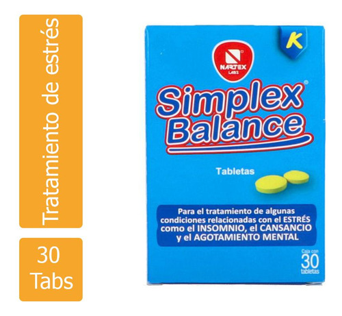 Simplex Balance Caja Con 30 Tabletas