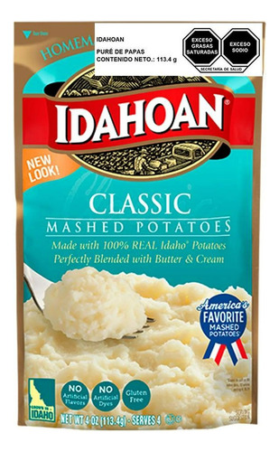 Idahoan Classic Mashed Potatoes Pure De Papa Instantaneo