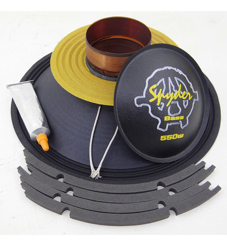Imagem 2 de 4 de Kit Reparo Spyder Kaos 550 Wrms 12 Polegadas 8 Ohms Original