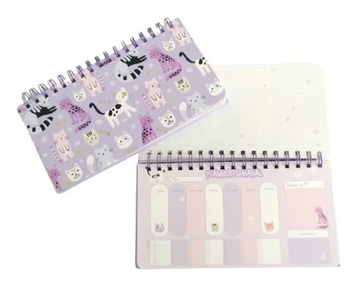 Libreta Planner Gatito Kawaii