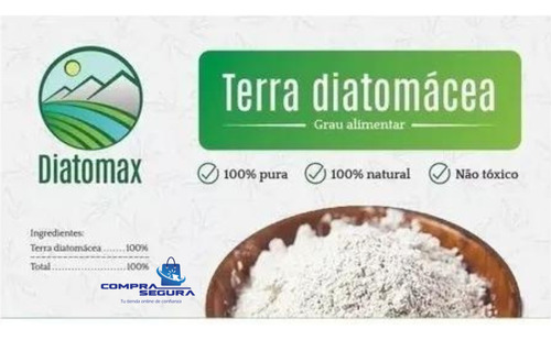 Tierra De Diatomea 500g Natural, No Tóxica , 100% Pura