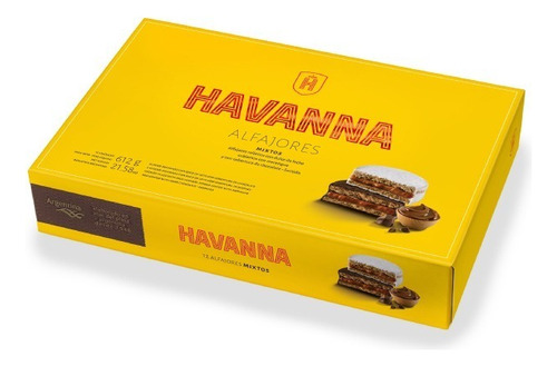 Alfajores Havanna Mixtos de 12 unidades