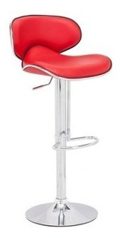 Banco Para Bar Modelo Fly - Rojo Këssa Muebles