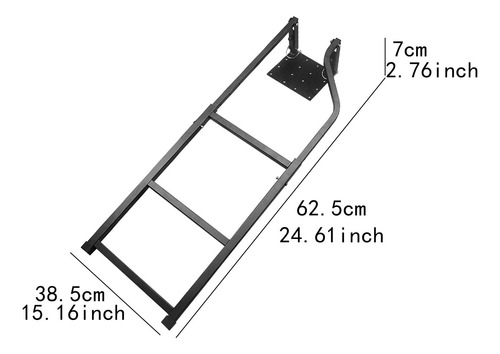 Escalera De Tijera Plegable Para Portón Trasero, Escalera