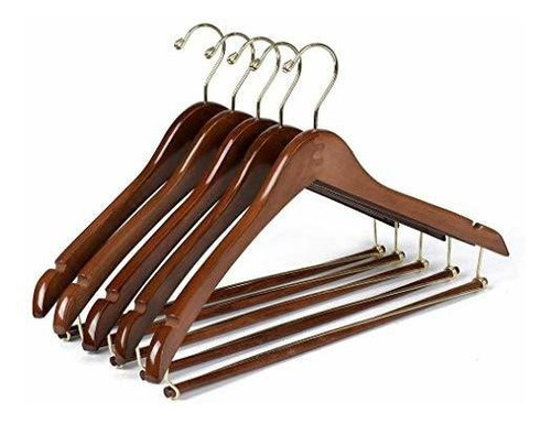 Quality Hangers 10 Perchas Curvadas De Madera Hermosas Y Res