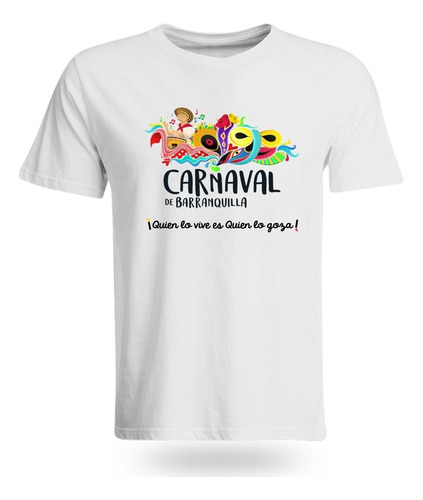 Camiseta Personalizada Carnavalera Unisex Adultos Fiesta 