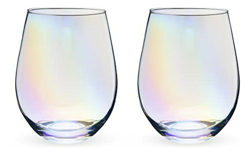 Juego De 2 Copas De Vino Sin Tallo Luster, 20 Oz.