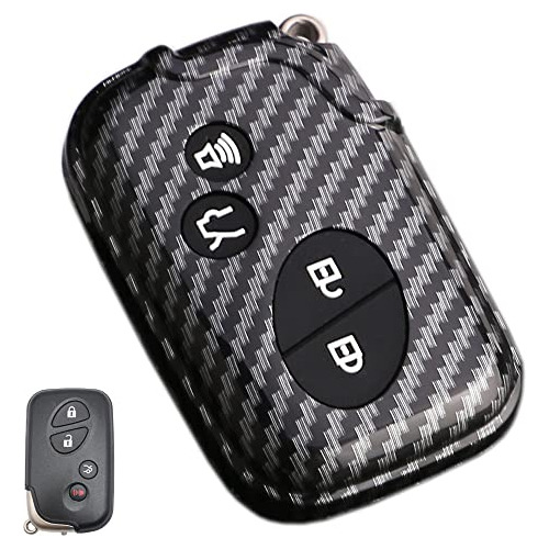 Funda Protectora De Fibra De Carbono Abs Llave De Coche...