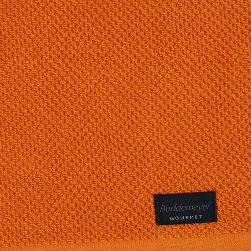 Jogo de Toalhas Buddemeyer Gourmet Quadriculado Pano de Copa Branco/Laranja/Vermelho 3 peças