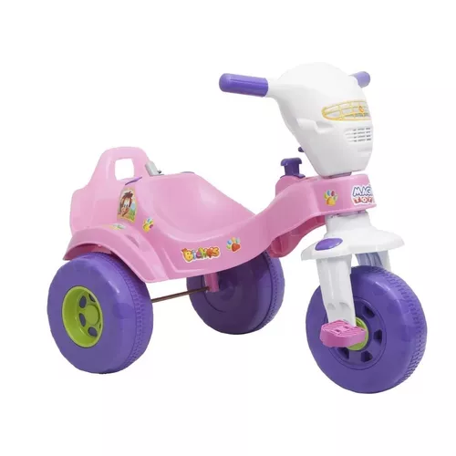 Triciclo Velotrol Infantil Bebe Motoca Rosa Menina Toys