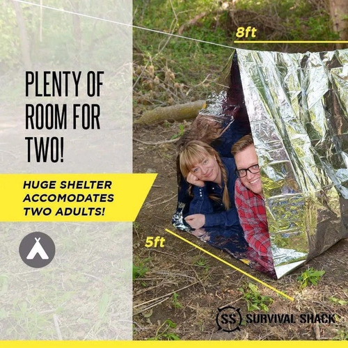 Carpa Termica Mylar Camping Rescate Sos 2.4 X 1.5 Mts