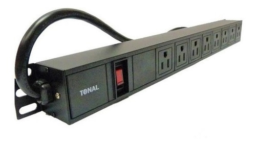 Regleta Para Rack Pdu 8 Tomas Con Protector Pico Switch 