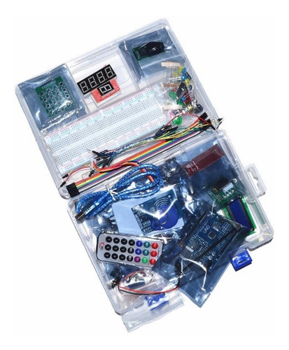 Kit Arduino Uno Starter Pro Con Caja Plastica