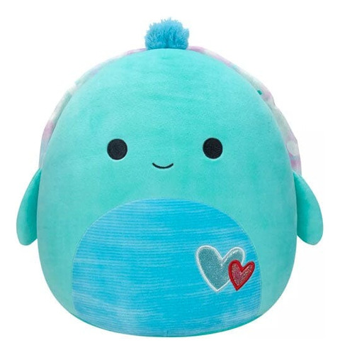 Peluche Squishmallows Cascade Tortuga Corazón 19cm Original