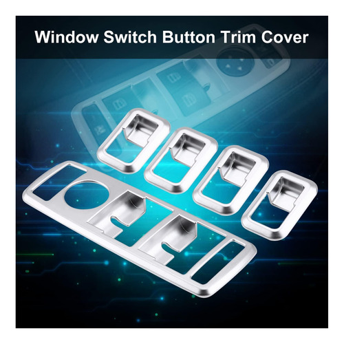 Acouto Car Window Switch Button Trim Panel Cover For Benz A