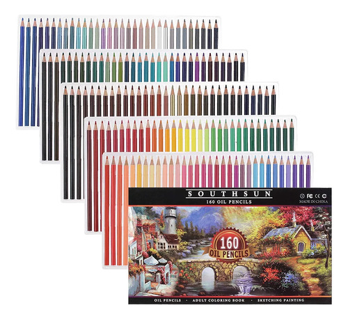 Lápices De Colores Al Óleo160 Unidades 