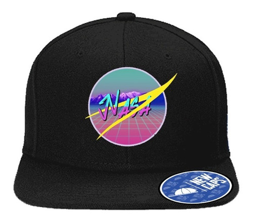 Gorra Plana Nasa Agencia Espacial Vaporwave 80s #48