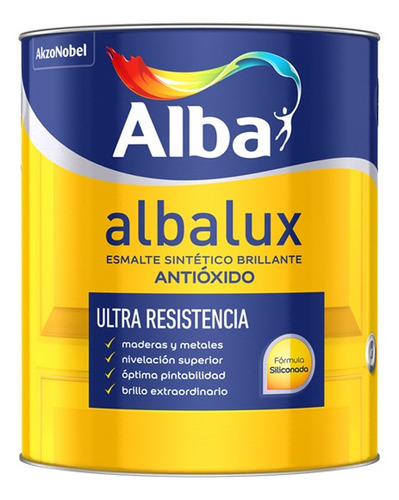 Albalux Esmalte Sintetico Blanco Brillante 1 Lt Alba