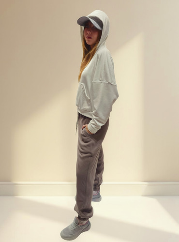 Buzo Hoodie Corto De Plush - Varios Colores