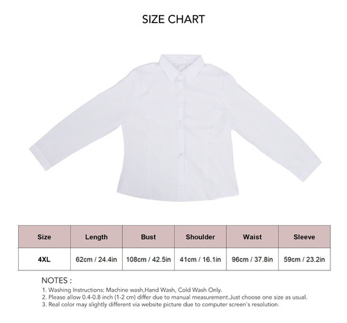 Camisa Manga Larga Mujer Classic Fit Suave Y Transpirable