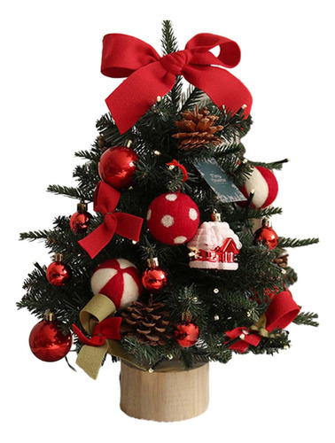 Mini Árbol De Navidad De Mesa Artificial Con Luces Home