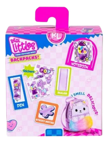 Mini Backpack Real Littles Fruity Fox Bubble Gum 5 Sorpresas