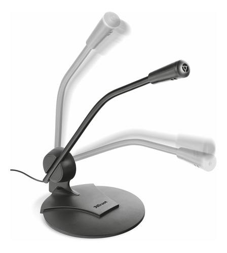 Micrófono Trust Primo 21674 condensador omnidireccional negro