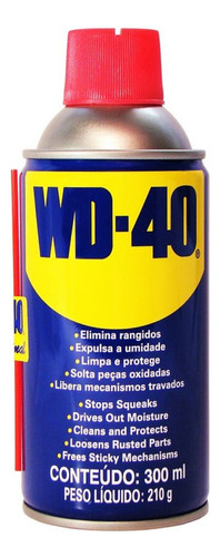 Spray Lubrificante Wd40 300ml Limpa Protege Elimina Umidade