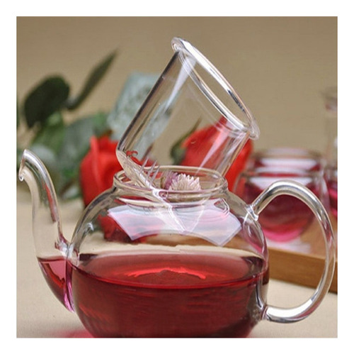 Tf W Juego De Tetera De Vidrio Transparente Resistente Al