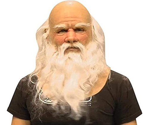 Fe Casco De Látex Suave, Máscara De Papá Noel