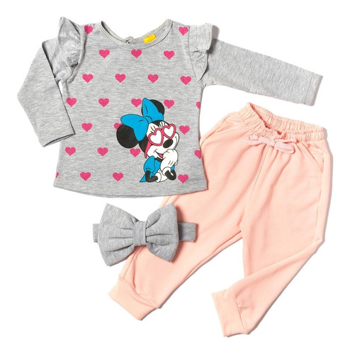 Conjunto Niña Blusa Y Sudadera Minnie Mouse