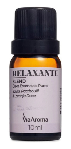 Blend De Óleos Essenciais Relaxante Via Aroma Anti Stress